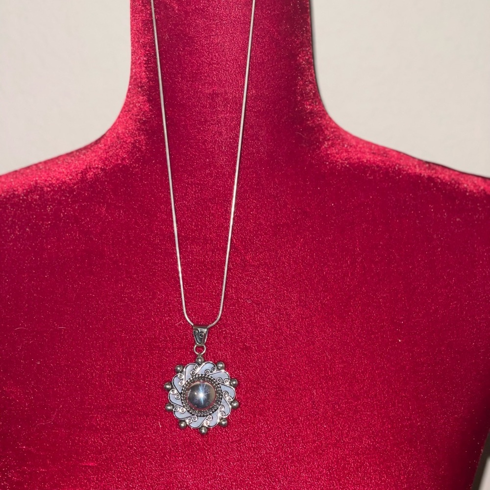 Solid Ss Pendant With Ss Chain Euc - image 6